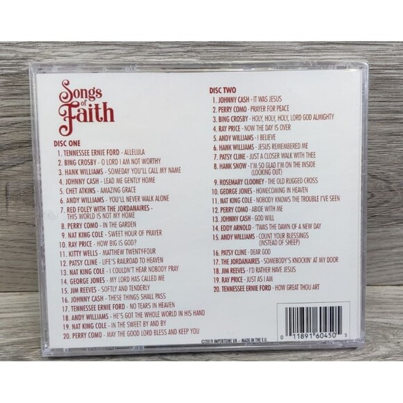 Songs Of Faith, 40 Songs (CD, 2 Discs, 2019, Import)-New Sealed-Various Artist - Picture 2 of 3